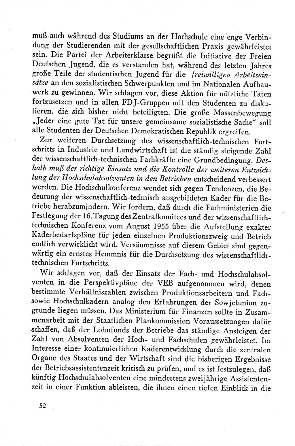 Dokumente der Sozialistischen Einheitspartei Deutschlands (SED) [Deutsche Demokratische Republik (DDR)] 1958-1959, Seite 52 (Dok. SED DDR 1958-1959, S. 52)