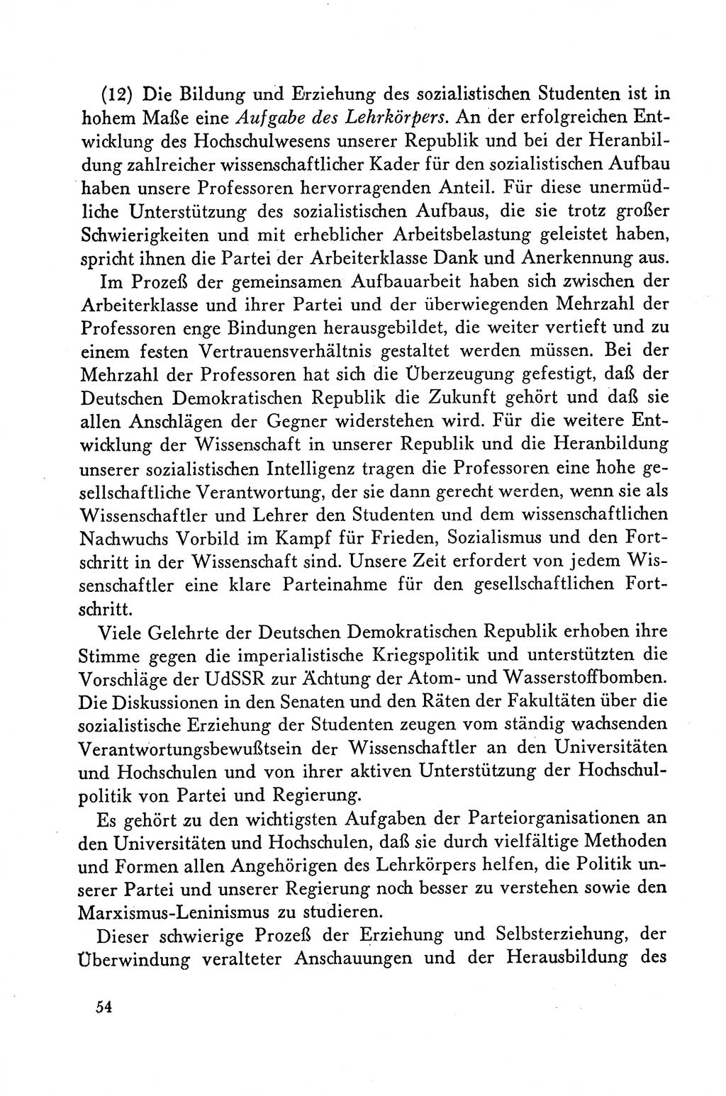 Dokumente der Sozialistischen Einheitspartei Deutschlands (SED) [Deutsche Demokratische Republik (DDR)] 1958-1959, Seite 54 (Dok. SED DDR 1958-1959, S. 54)