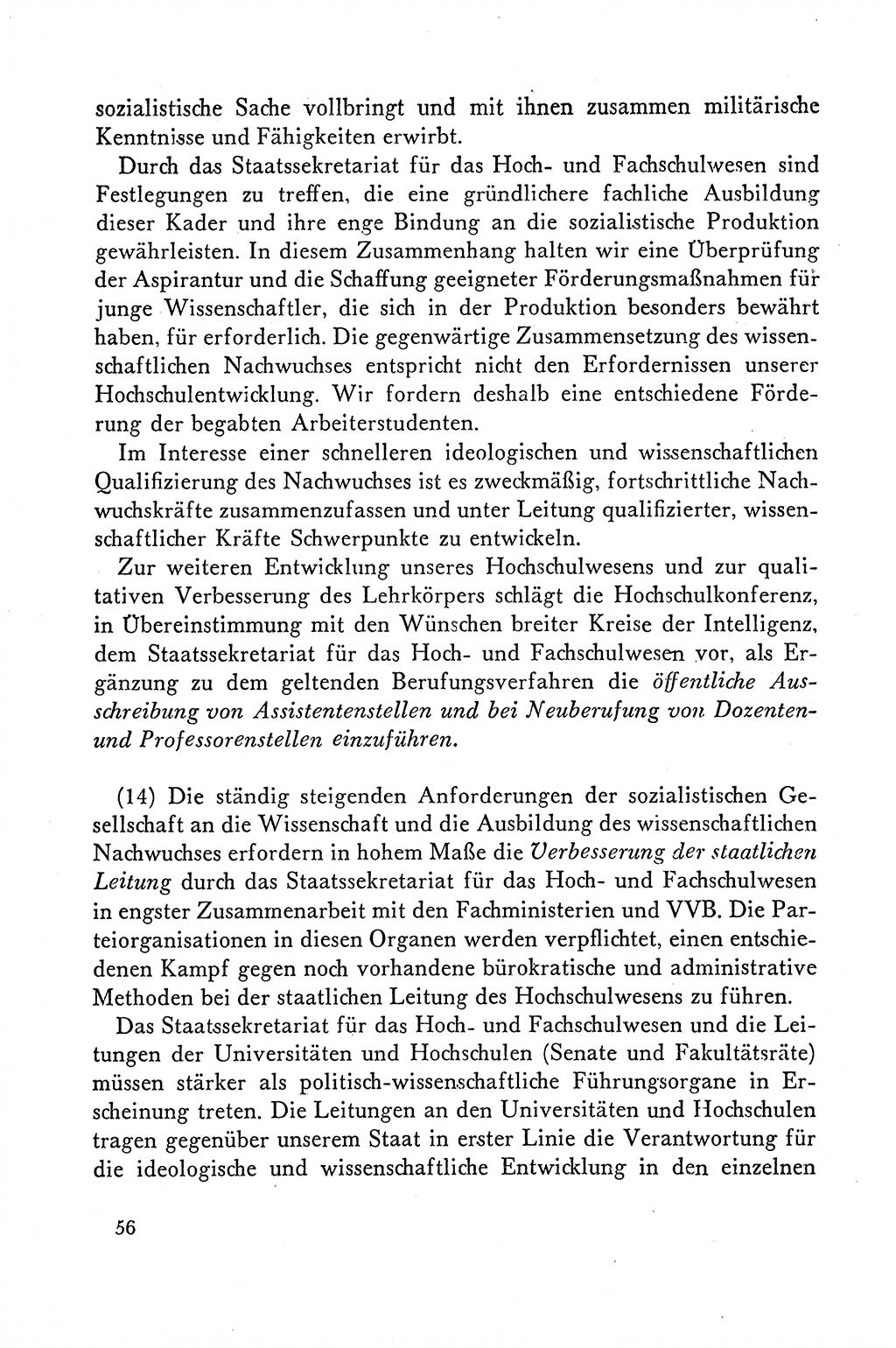 Dokumente der Sozialistischen Einheitspartei Deutschlands (SED) [Deutsche Demokratische Republik (DDR)] 1958-1959, Seite 56 (Dok. SED DDR 1958-1959, S. 56)