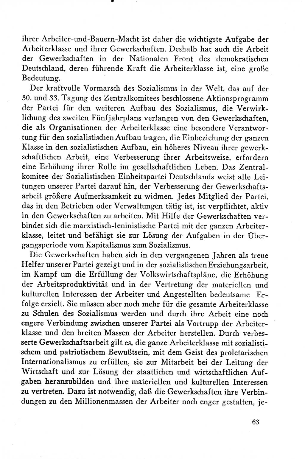 Dokumente der Sozialistischen Einheitspartei Deutschlands (SED) [Deutsche Demokratische Republik (DDR)] 1958-1959, Seite 63 (Dok. SED DDR 1958-1959, S. 63)