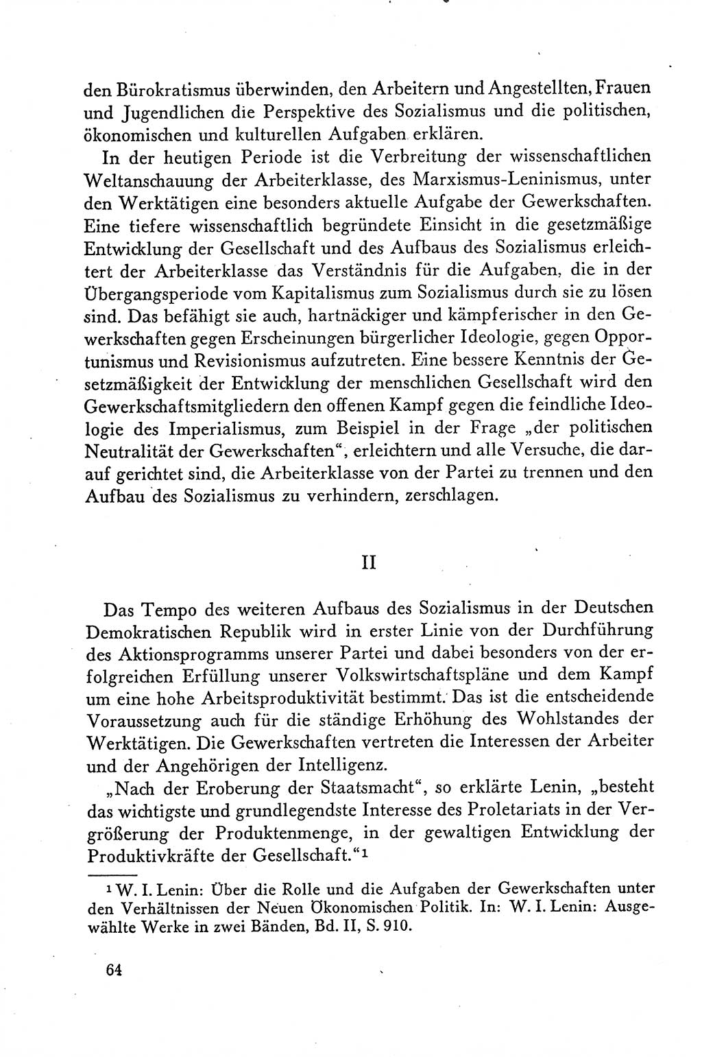 Dokumente der Sozialistischen Einheitspartei Deutschlands (SED) [Deutsche Demokratische Republik (DDR)] 1958-1959, Seite 64 (Dok. SED DDR 1958-1959, S. 64)