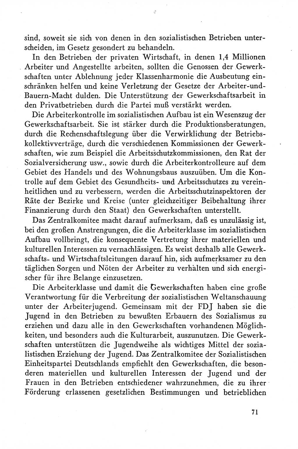 Dokumente der Sozialistischen Einheitspartei Deutschlands (SED) [Deutsche Demokratische Republik (DDR)] 1958-1959, Seite 71 (Dok. SED DDR 1958-1959, S. 71)