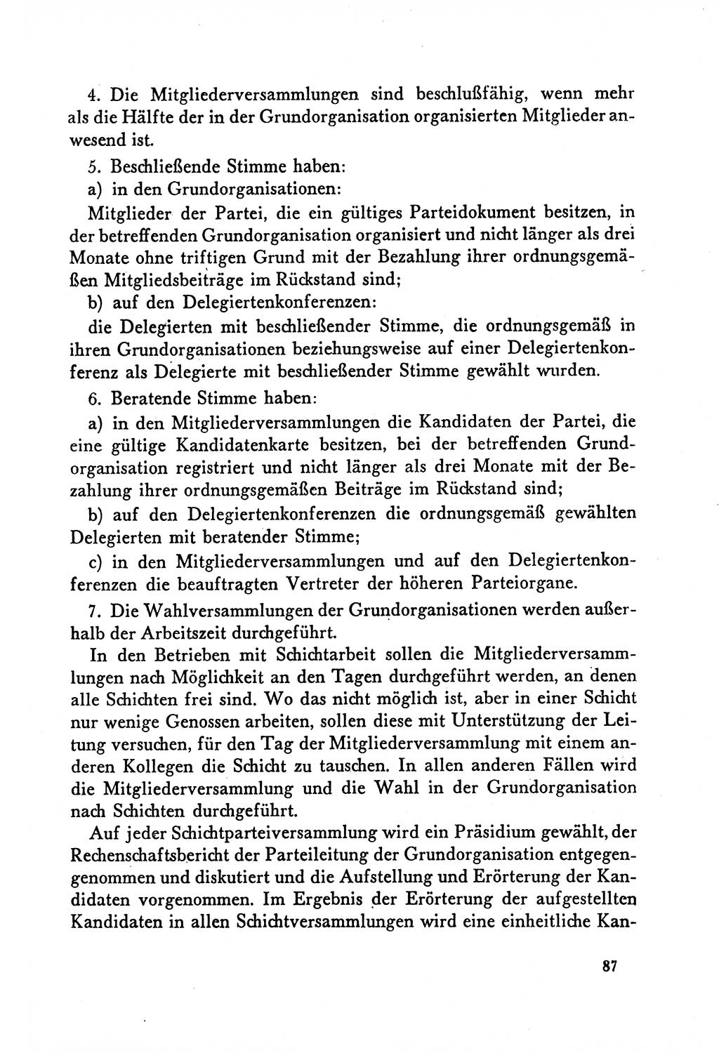 Dokumente der Sozialistischen Einheitspartei Deutschlands (SED) [Deutsche Demokratische Republik (DDR)] 1958-1959, Seite 87 (Dok. SED DDR 1958-1959, S. 87)