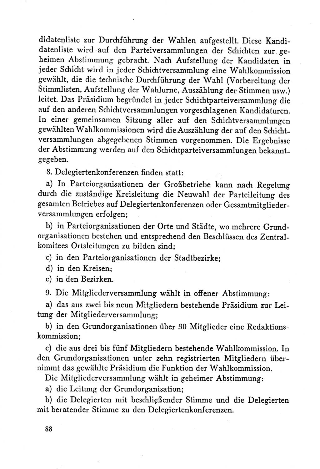 Dokumente der Sozialistischen Einheitspartei Deutschlands (SED) [Deutsche Demokratische Republik (DDR)] 1958-1959, Seite 88 (Dok. SED DDR 1958-1959, S. 88)