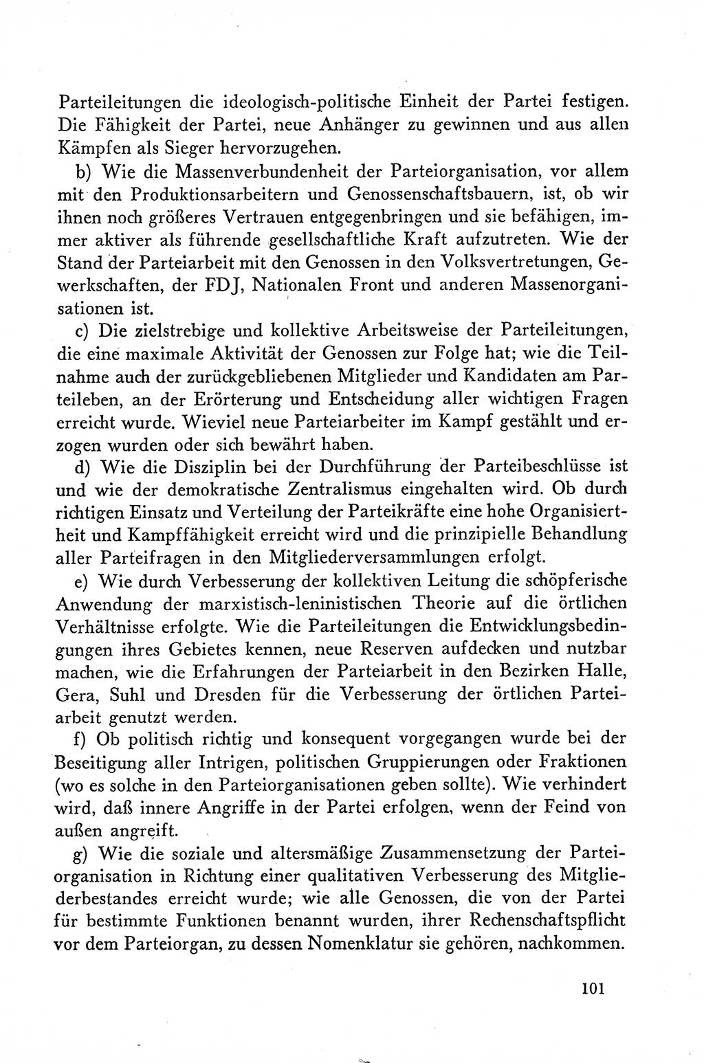 Dokumente der Sozialistischen Einheitspartei Deutschlands (SED) [Deutsche Demokratische Republik (DDR)] 1958-1959, Seite 101 (Dok. SED DDR 1958-1959, S. 101)
