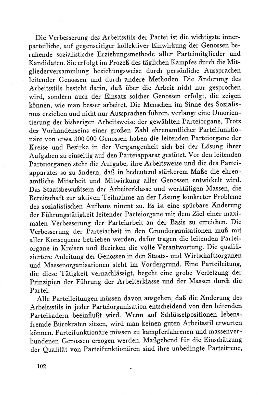 Dokumente der Sozialistischen Einheitspartei Deutschlands (SED) [Deutsche Demokratische Republik (DDR)] 1958-1959, Seite 102 (Dok. SED DDR 1958-1959, S. 102)