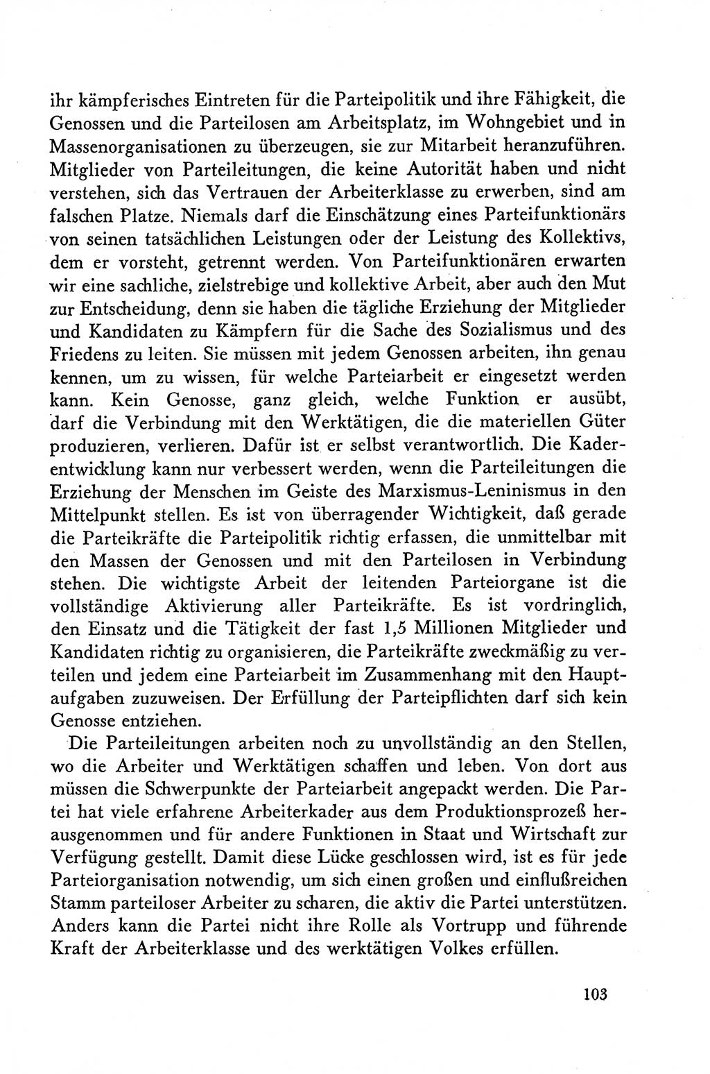 Dokumente der Sozialistischen Einheitspartei Deutschlands (SED) [Deutsche Demokratische Republik (DDR)] 1958-1959, Seite 103 (Dok. SED DDR 1958-1959, S. 103)