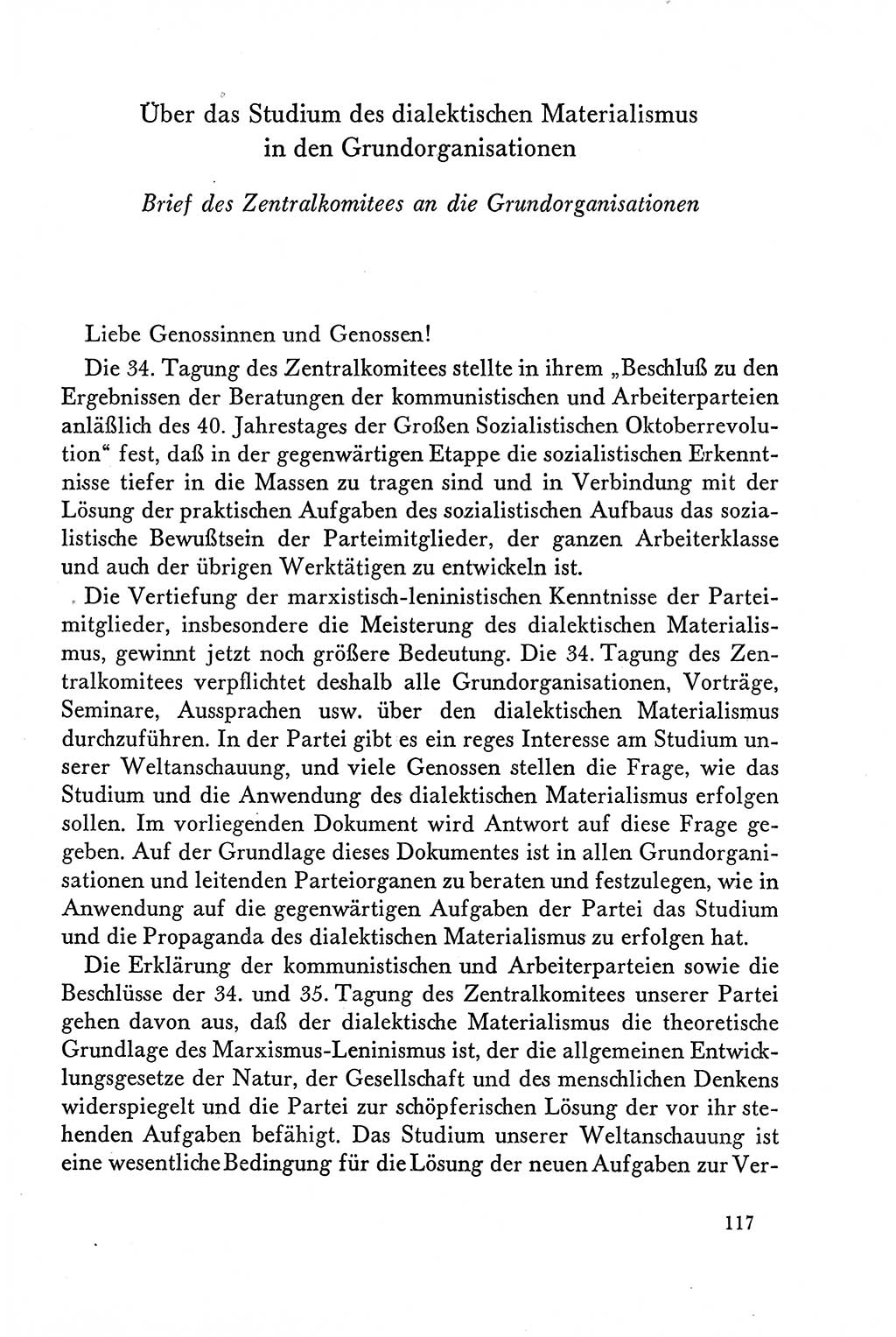 Dokumente der Sozialistischen Einheitspartei Deutschlands (SED) [Deutsche Demokratische Republik (DDR)] 1958-1959, Seite 117 (Dok. SED DDR 1958-1959, S. 117)