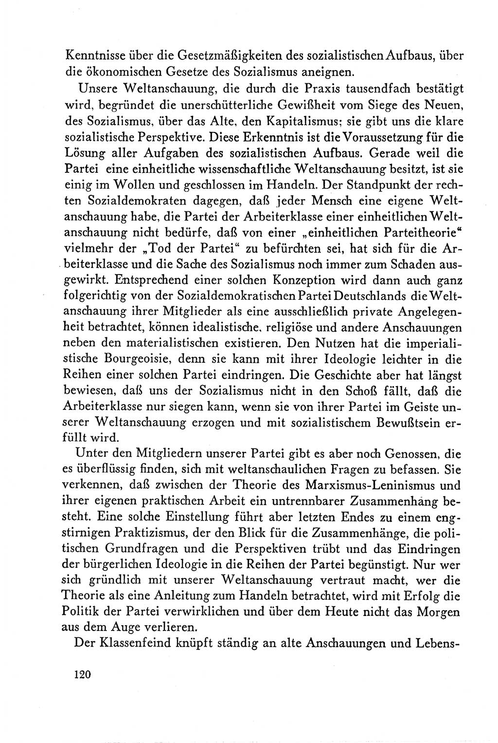 Dokumente der Sozialistischen Einheitspartei Deutschlands (SED) [Deutsche Demokratische Republik (DDR)] 1958-1959, Seite 120 (Dok. SED DDR 1958-1959, S. 120)