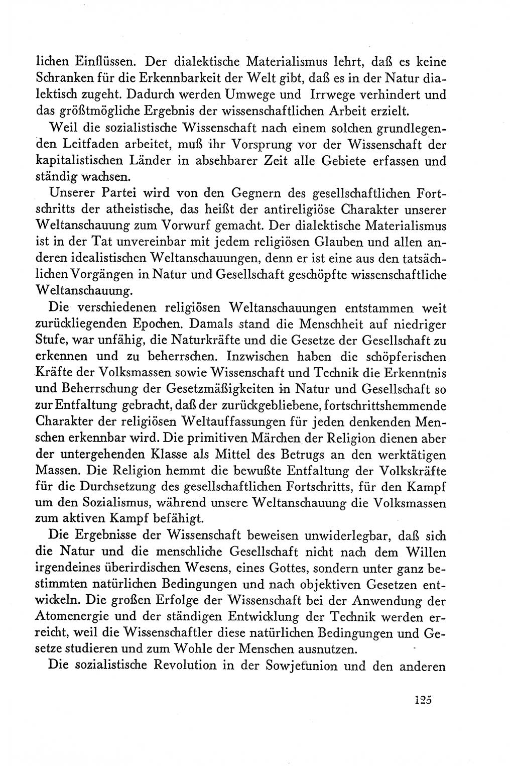 Dokumente der Sozialistischen Einheitspartei Deutschlands (SED) [Deutsche Demokratische Republik (DDR)] 1958-1959, Seite 125 (Dok. SED DDR 1958-1959, S. 125)