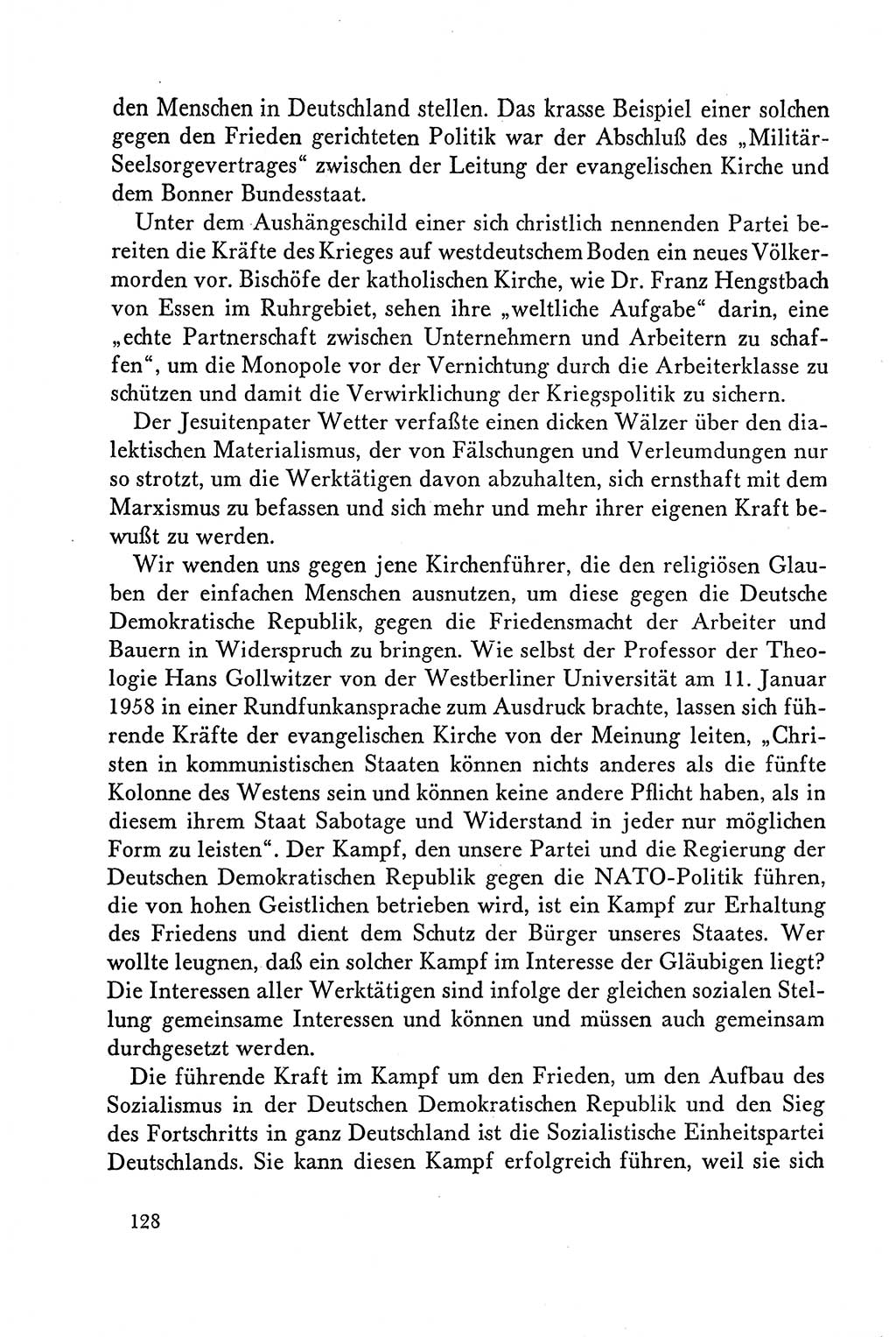 Dokumente der Sozialistischen Einheitspartei Deutschlands (SED) [Deutsche Demokratische Republik (DDR)] 1958-1959, Seite 128 (Dok. SED DDR 1958-1959, S. 128)