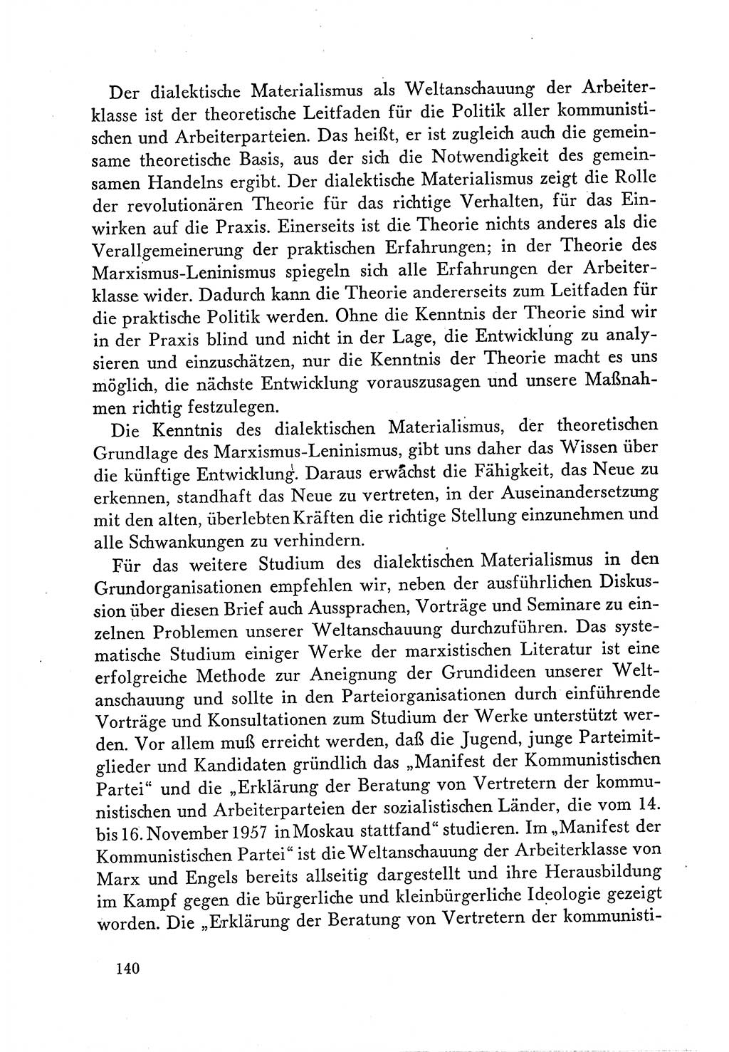 Dokumente der Sozialistischen Einheitspartei Deutschlands (SED) [Deutsche Demokratische Republik (DDR)] 1958-1959, Seite 140 (Dok. SED DDR 1958-1959, S. 140)