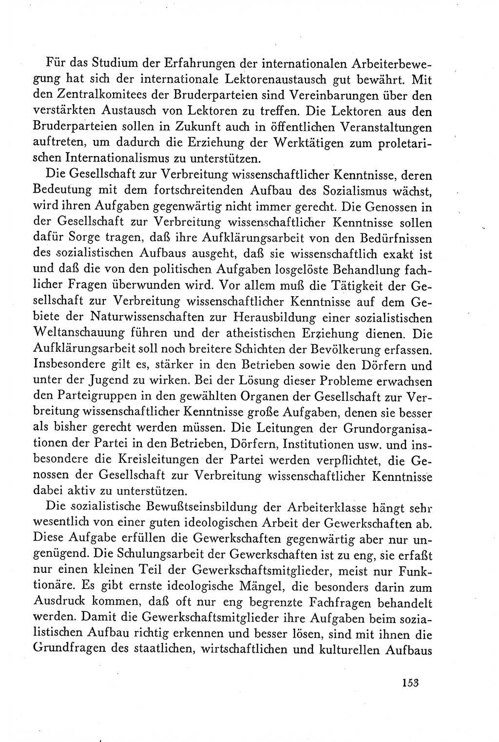 Dokumente der Sozialistischen Einheitspartei Deutschlands (SED) [Deutsche Demokratische Republik (DDR)] 1958-1959, Seite 153 (Dok. SED DDR 1958-1959, S. 153)