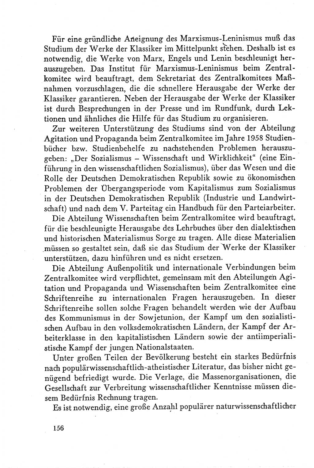 Dokumente der Sozialistischen Einheitspartei Deutschlands (SED) [Deutsche Demokratische Republik (DDR)] 1958-1959, Seite 156 (Dok. SED DDR 1958-1959, S. 156)
