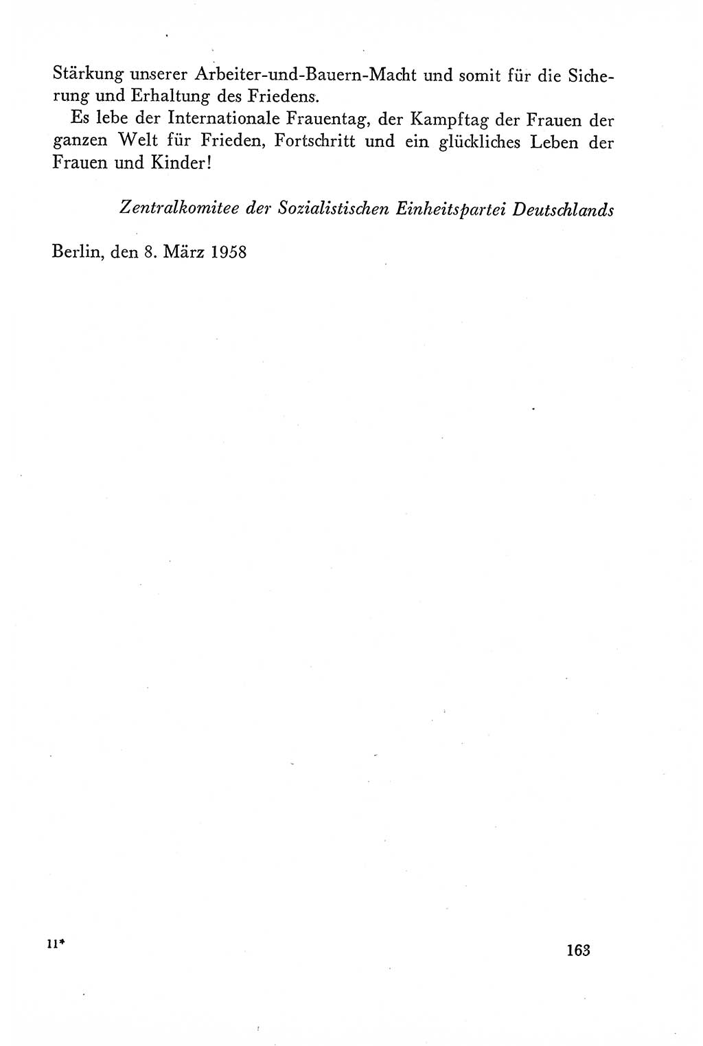 Dokumente der Sozialistischen Einheitspartei Deutschlands (SED) [Deutsche Demokratische Republik (DDR)] 1958-1959, Seite 163 (Dok. SED DDR 1958-1959, S. 163)
