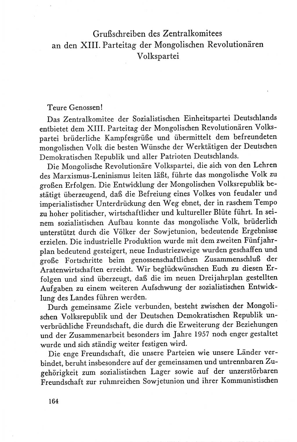 Dokumente der Sozialistischen Einheitspartei Deutschlands (SED) [Deutsche Demokratische Republik (DDR)] 1958-1959, Seite 164 (Dok. SED DDR 1958-1959, S. 164)