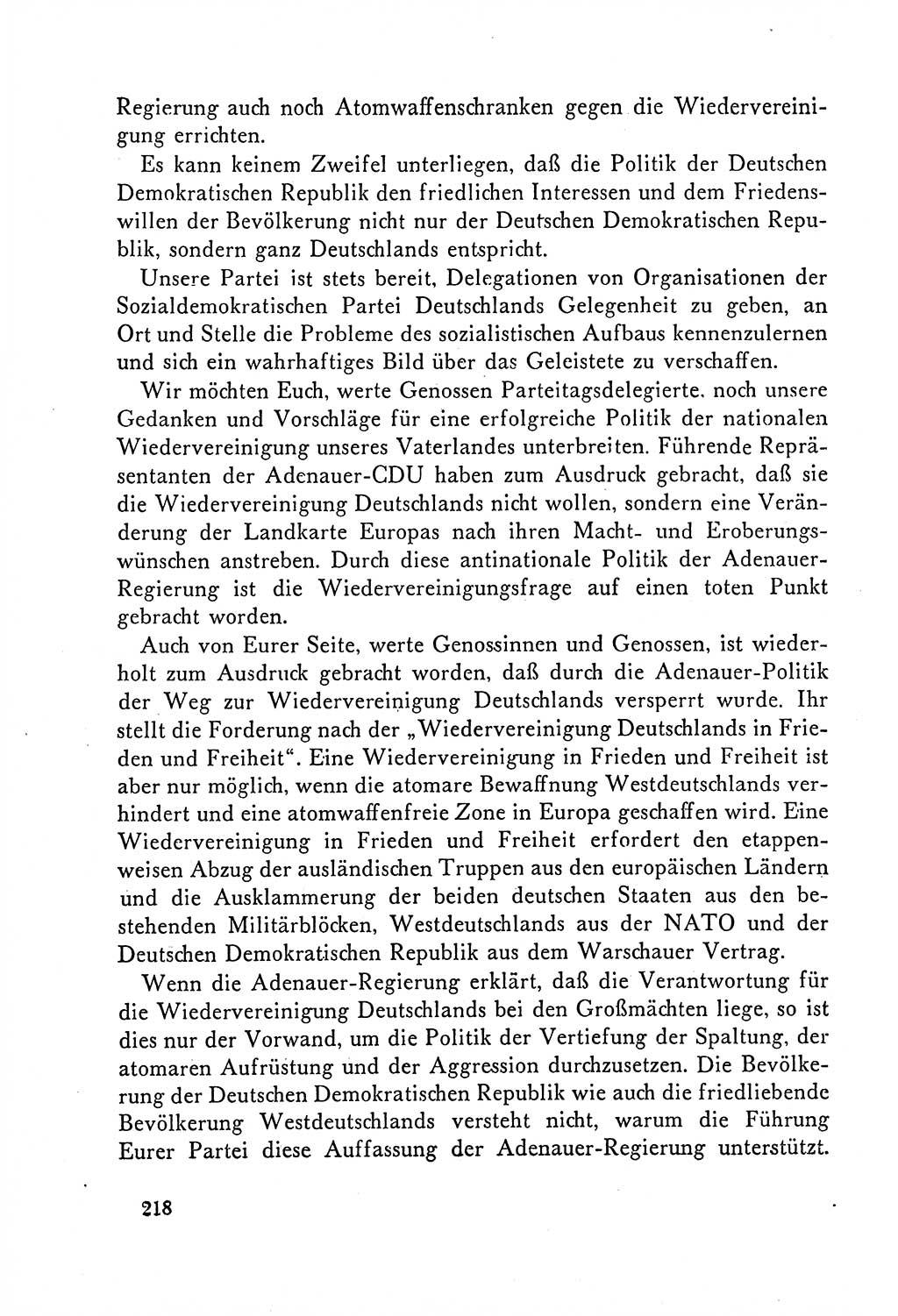 Dokumente der Sozialistischen Einheitspartei Deutschlands (SED) [Deutsche Demokratische Republik (DDR)] 1958-1959, Seite 218 (Dok. SED DDR 1958-1959, S. 218)