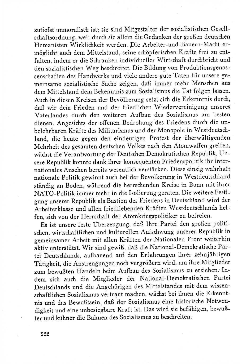 Dokumente der Sozialistischen Einheitspartei Deutschlands (SED) [Deutsche Demokratische Republik (DDR)] 1958-1959, Seite 222 (Dok. SED DDR 1958-1959, S. 222)