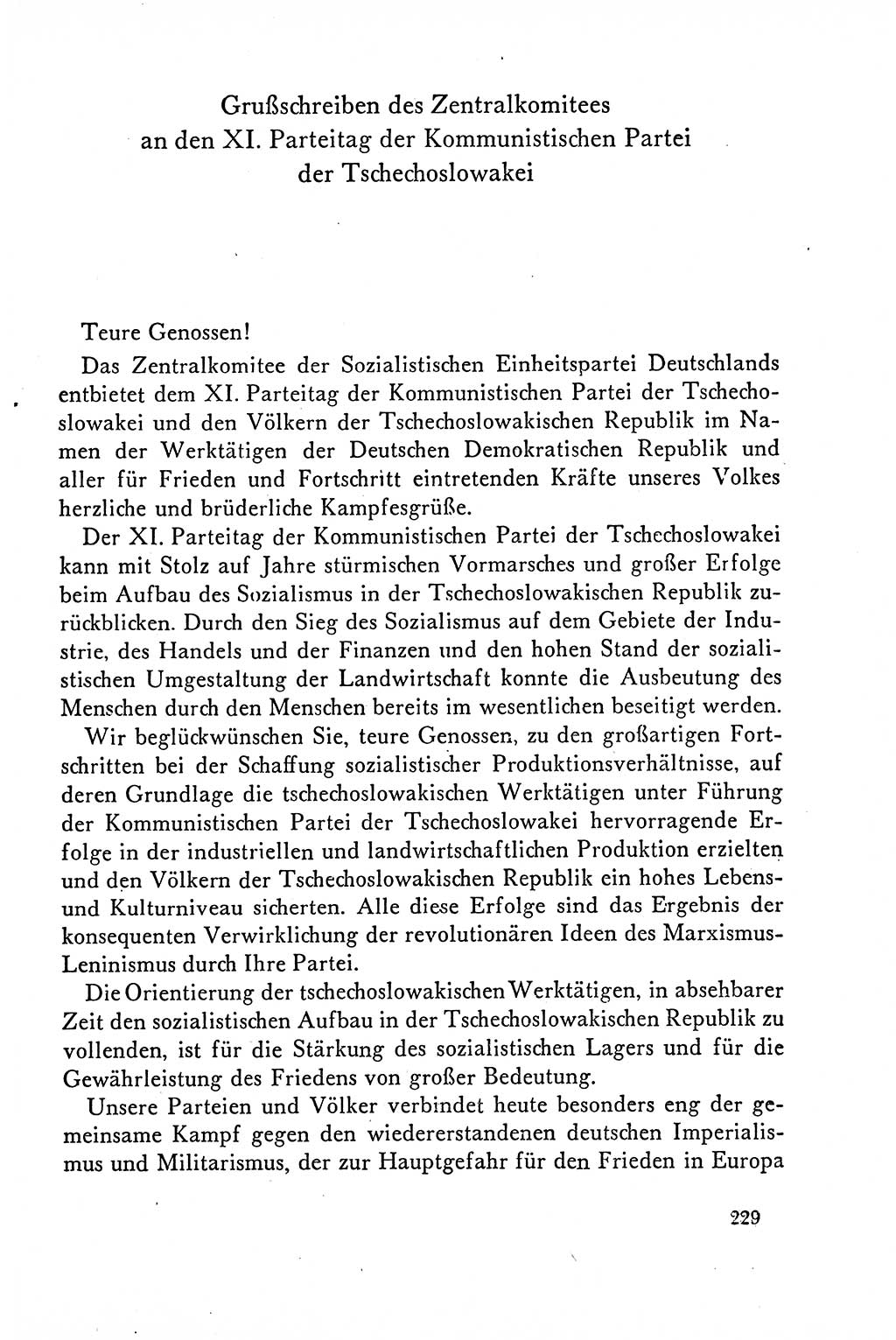 Dokumente der Sozialistischen Einheitspartei Deutschlands (SED) [Deutsche Demokratische Republik (DDR)] 1958-1959, Seite 229 (Dok. SED DDR 1958-1959, S. 229)