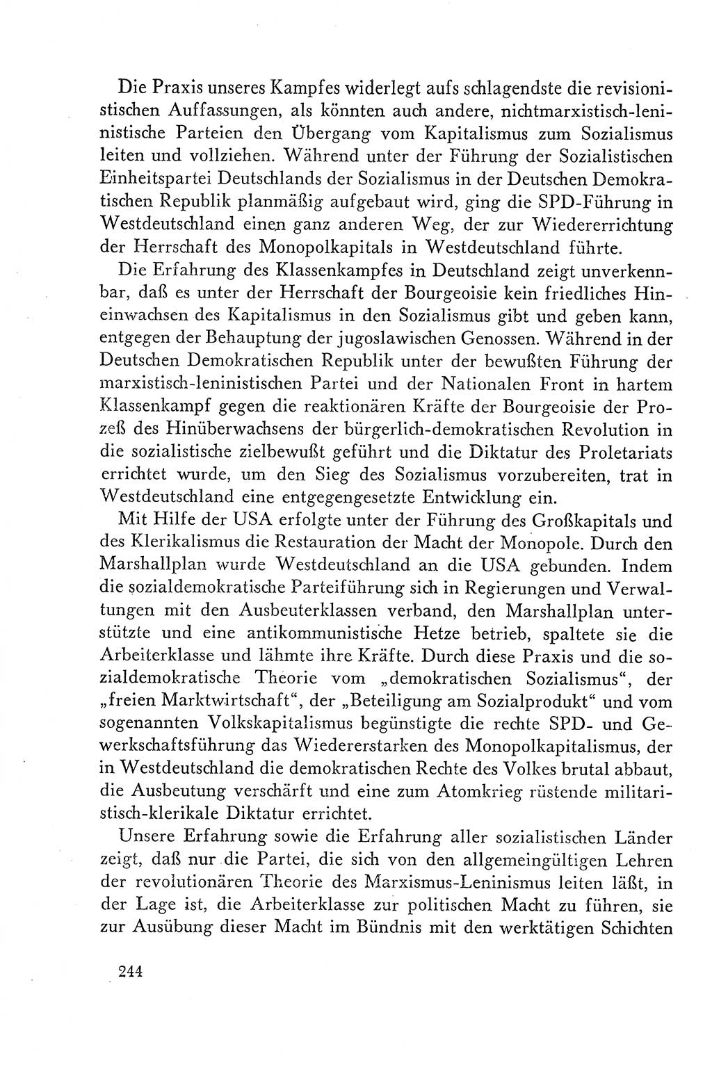 Dokumente der Sozialistischen Einheitspartei Deutschlands (SED) [Deutsche Demokratische Republik (DDR)] 1958-1959, Seite 244 (Dok. SED DDR 1958-1959, S. 244)