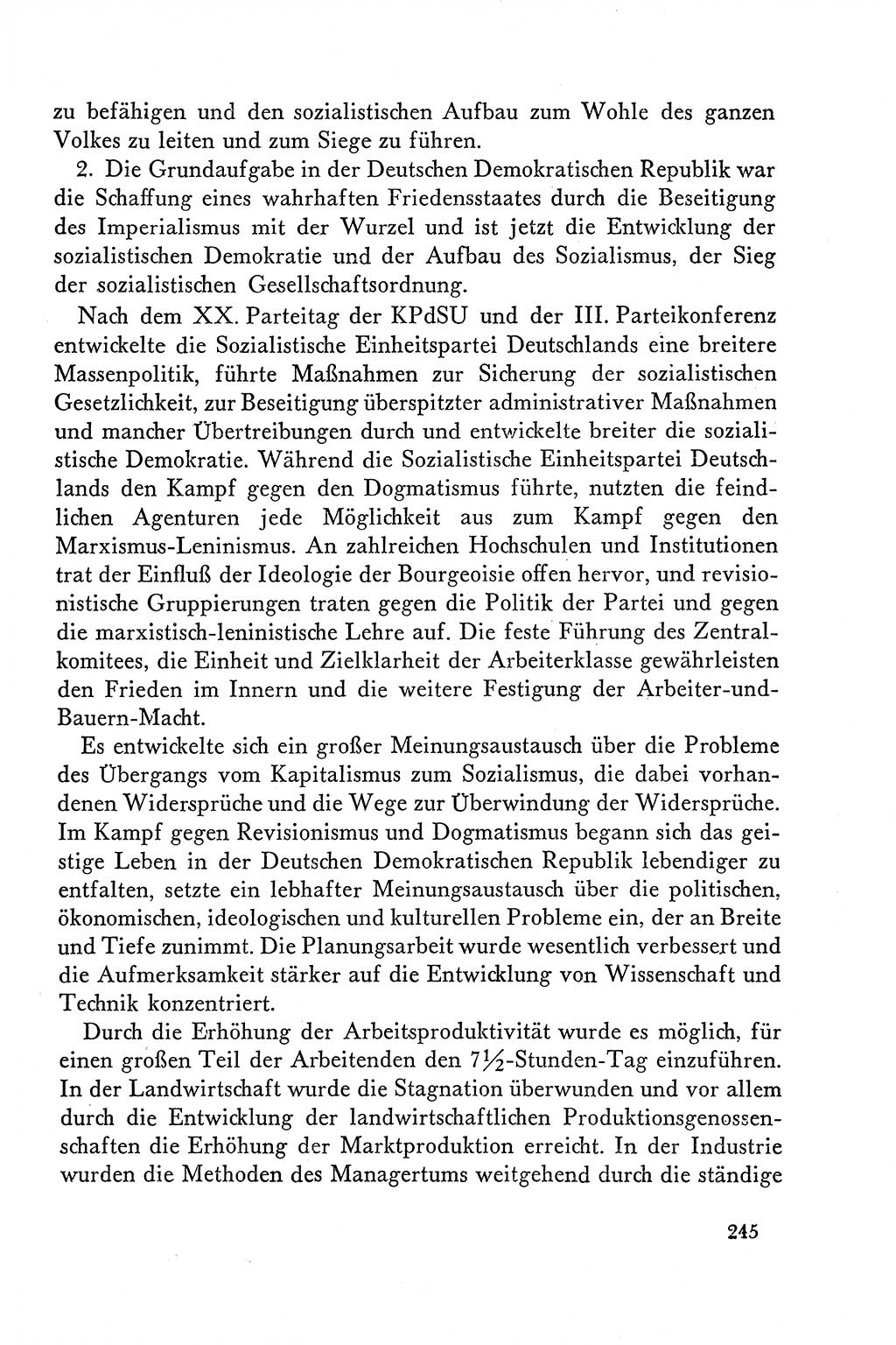 Dokumente der Sozialistischen Einheitspartei Deutschlands (SED) [Deutsche Demokratische Republik (DDR)] 1958-1959, Seite 245 (Dok. SED DDR 1958-1959, S. 245)