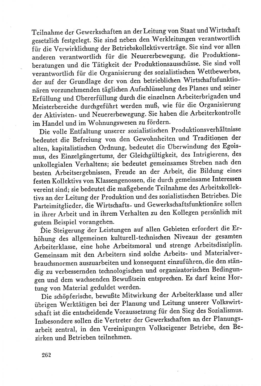 Dokumente der Sozialistischen Einheitspartei Deutschlands (SED) [Deutsche Demokratische Republik (DDR)] 1958-1959, Seite 262 (Dok. SED DDR 1958-1959, S. 262)