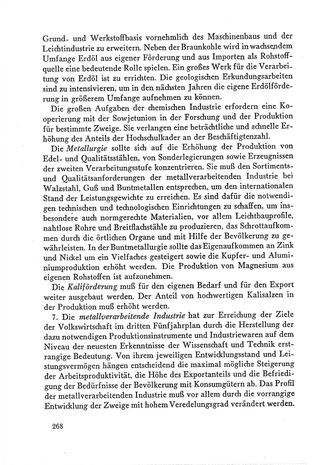 Dokumente der Sozialistischen Einheitspartei Deutschlands (SED) [Deutsche Demokratische Republik (DDR)] 1958-1959, Seite 268 (Dok. SED DDR 1958-1959, S. 268)