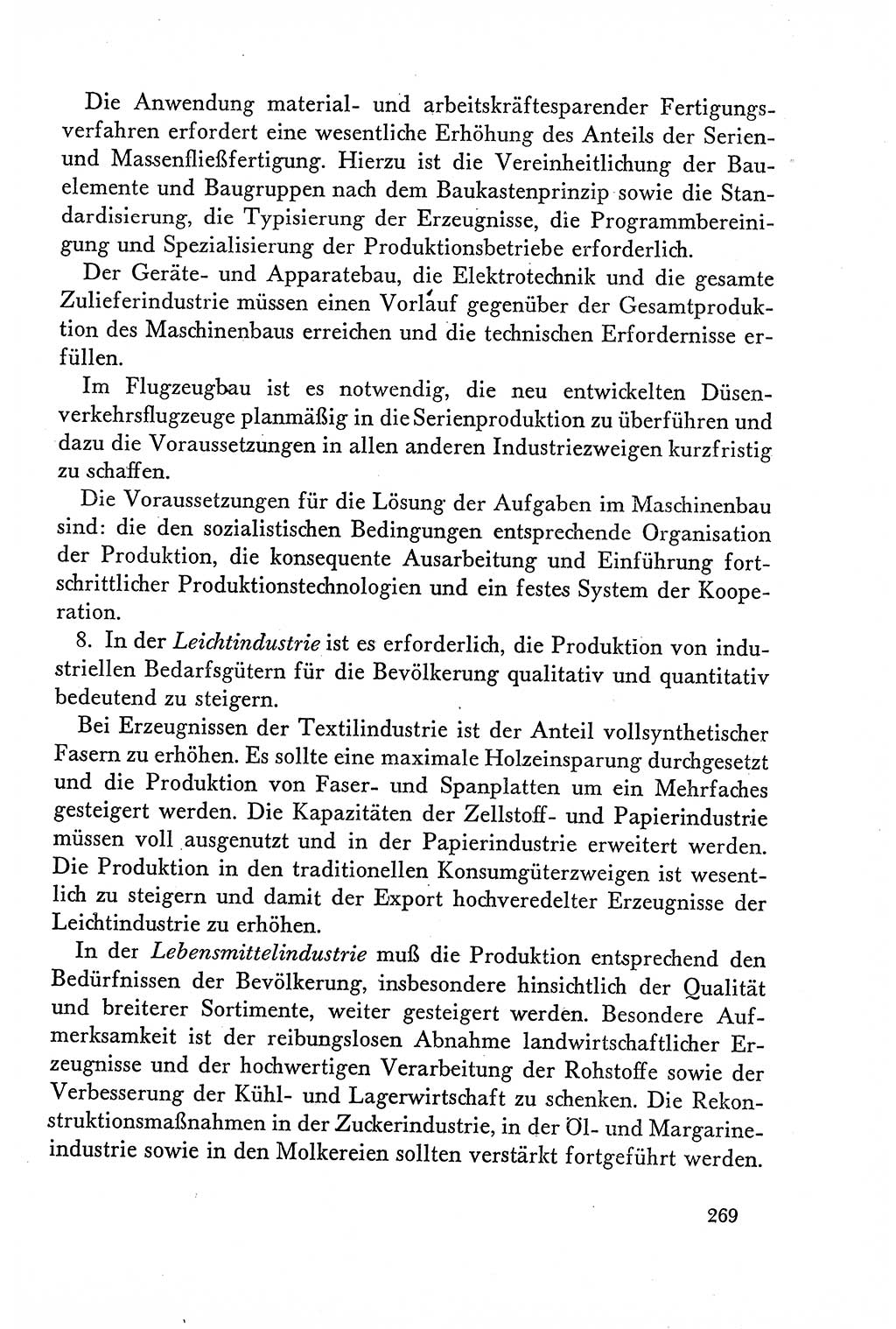 Dokumente der Sozialistischen Einheitspartei Deutschlands (SED) [Deutsche Demokratische Republik (DDR)] 1958-1959, Seite 269 (Dok. SED DDR 1958-1959, S. 269)