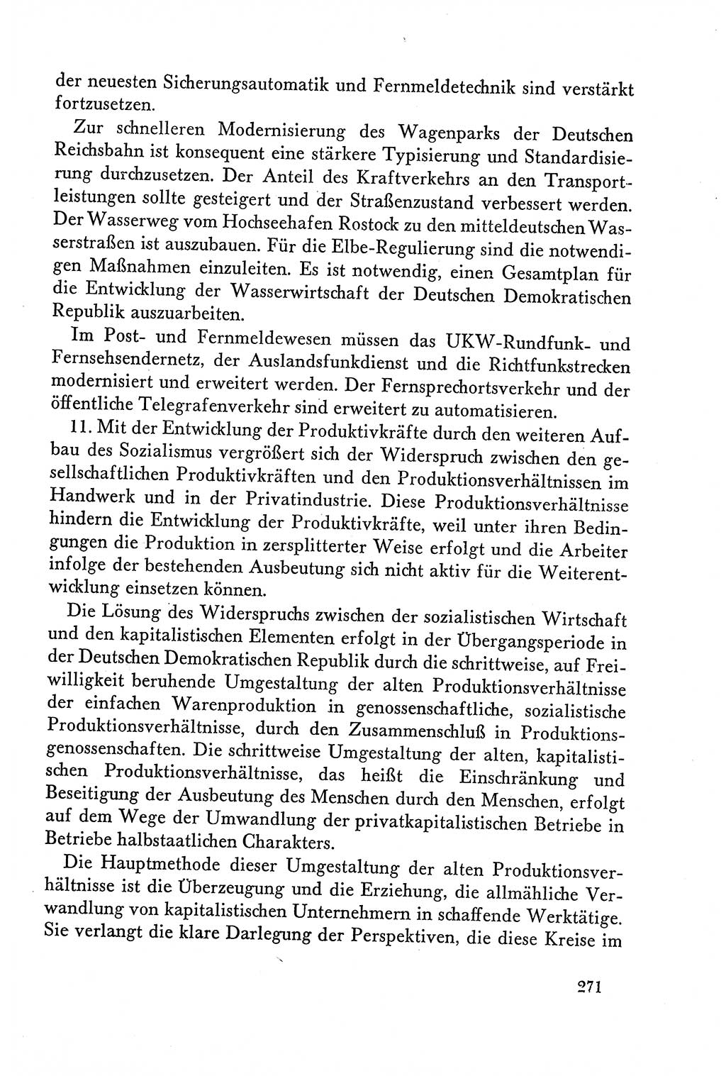 Dokumente der Sozialistischen Einheitspartei Deutschlands (SED) [Deutsche Demokratische Republik (DDR)] 1958-1959, Seite 271 (Dok. SED DDR 1958-1959, S. 271)