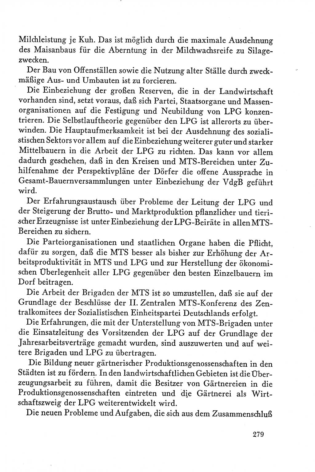 Dokumente der Sozialistischen Einheitspartei Deutschlands (SED) [Deutsche Demokratische Republik (DDR)] 1958-1959, Seite 279 (Dok. SED DDR 1958-1959, S. 279)