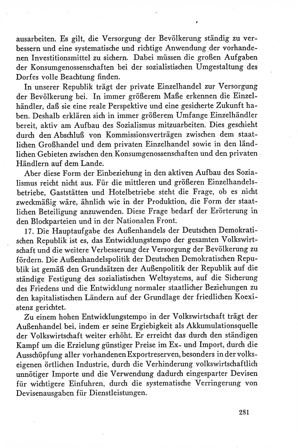 Dokumente der Sozialistischen Einheitspartei Deutschlands (SED) [Deutsche Demokratische Republik (DDR)] 1958-1959, Seite 281 (Dok. SED DDR 1958-1959, S. 281)