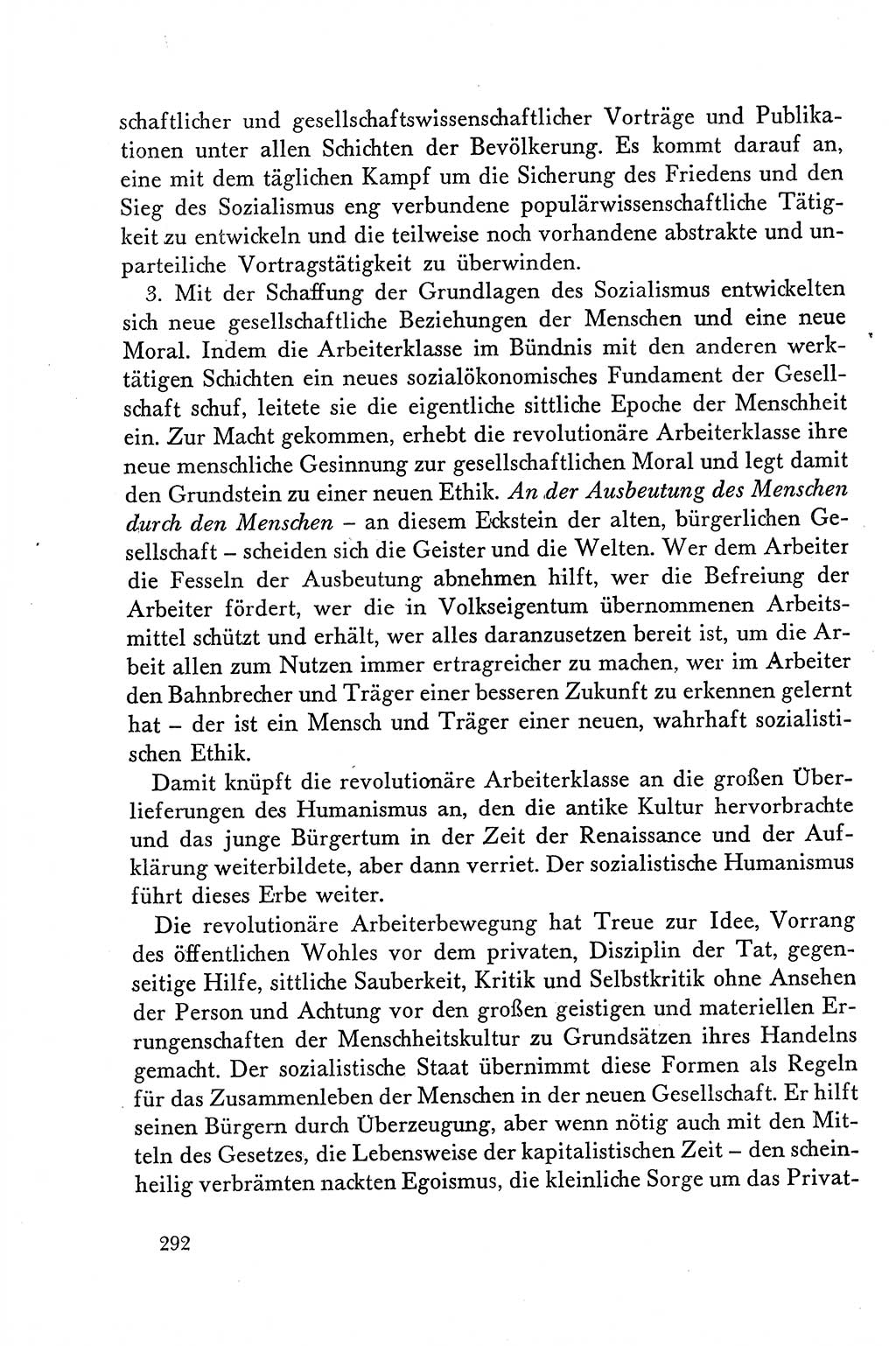Dokumente der Sozialistischen Einheitspartei Deutschlands (SED) [Deutsche Demokratische Republik (DDR)] 1958-1959, Seite 292 (Dok. SED DDR 1958-1959, S. 292)