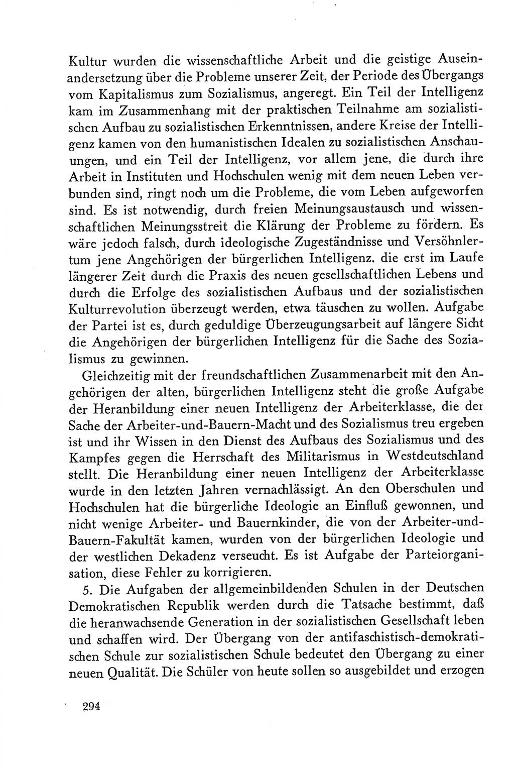 Dokumente der Sozialistischen Einheitspartei Deutschlands (SED) [Deutsche Demokratische Republik (DDR)] 1958-1959, Seite 294 (Dok. SED DDR 1958-1959, S. 294)