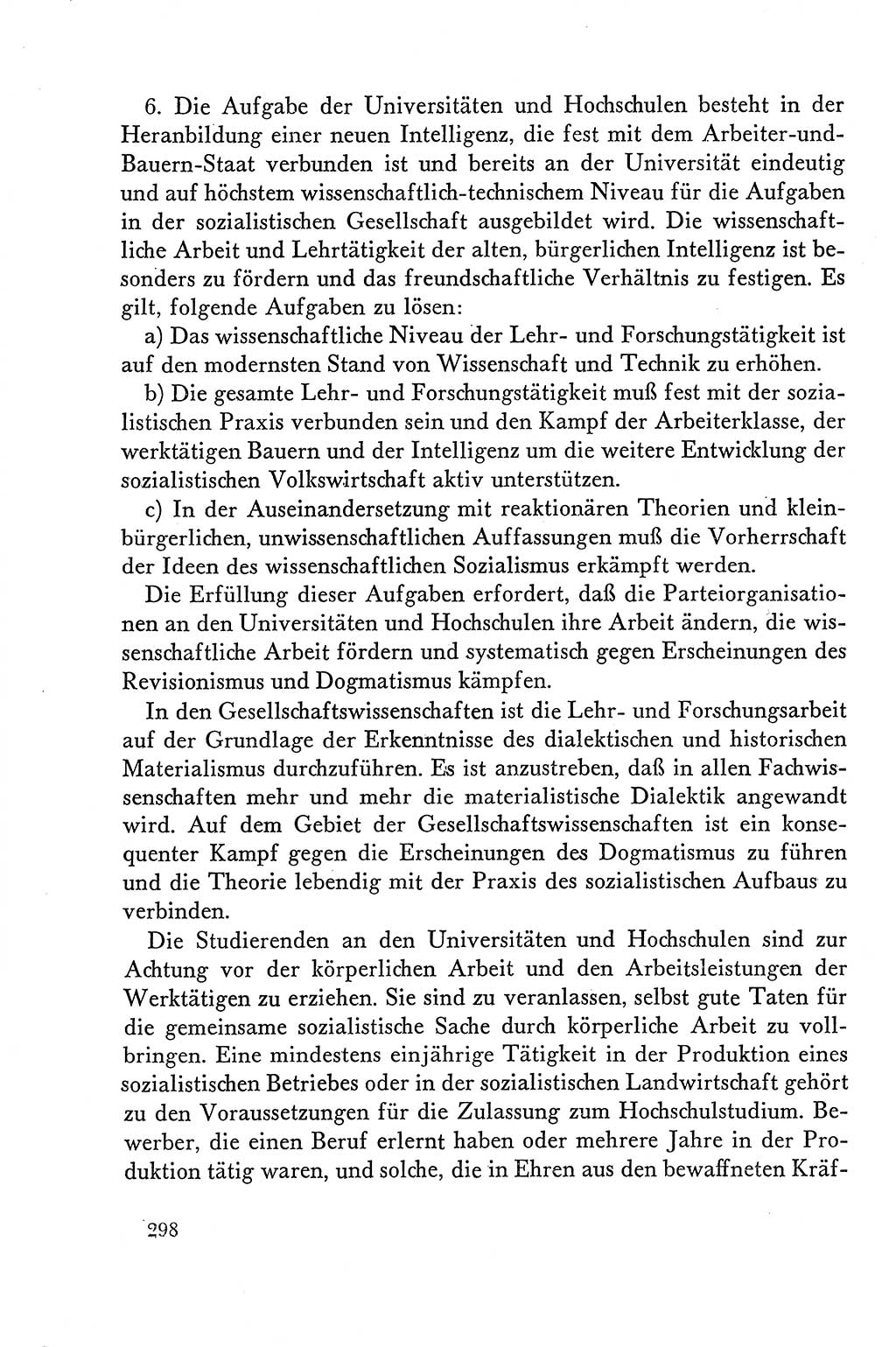 Dokumente der Sozialistischen Einheitspartei Deutschlands (SED) [Deutsche Demokratische Republik (DDR)] 1958-1959, Seite 298 (Dok. SED DDR 1958-1959, S. 298)