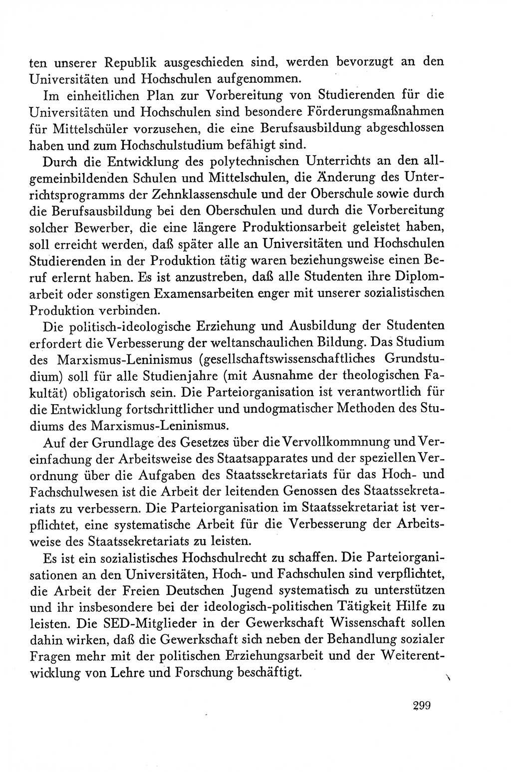 Dokumente der Sozialistischen Einheitspartei Deutschlands (SED) [Deutsche Demokratische Republik (DDR)] 1958-1959, Seite 299 (Dok. SED DDR 1958-1959, S. 299)