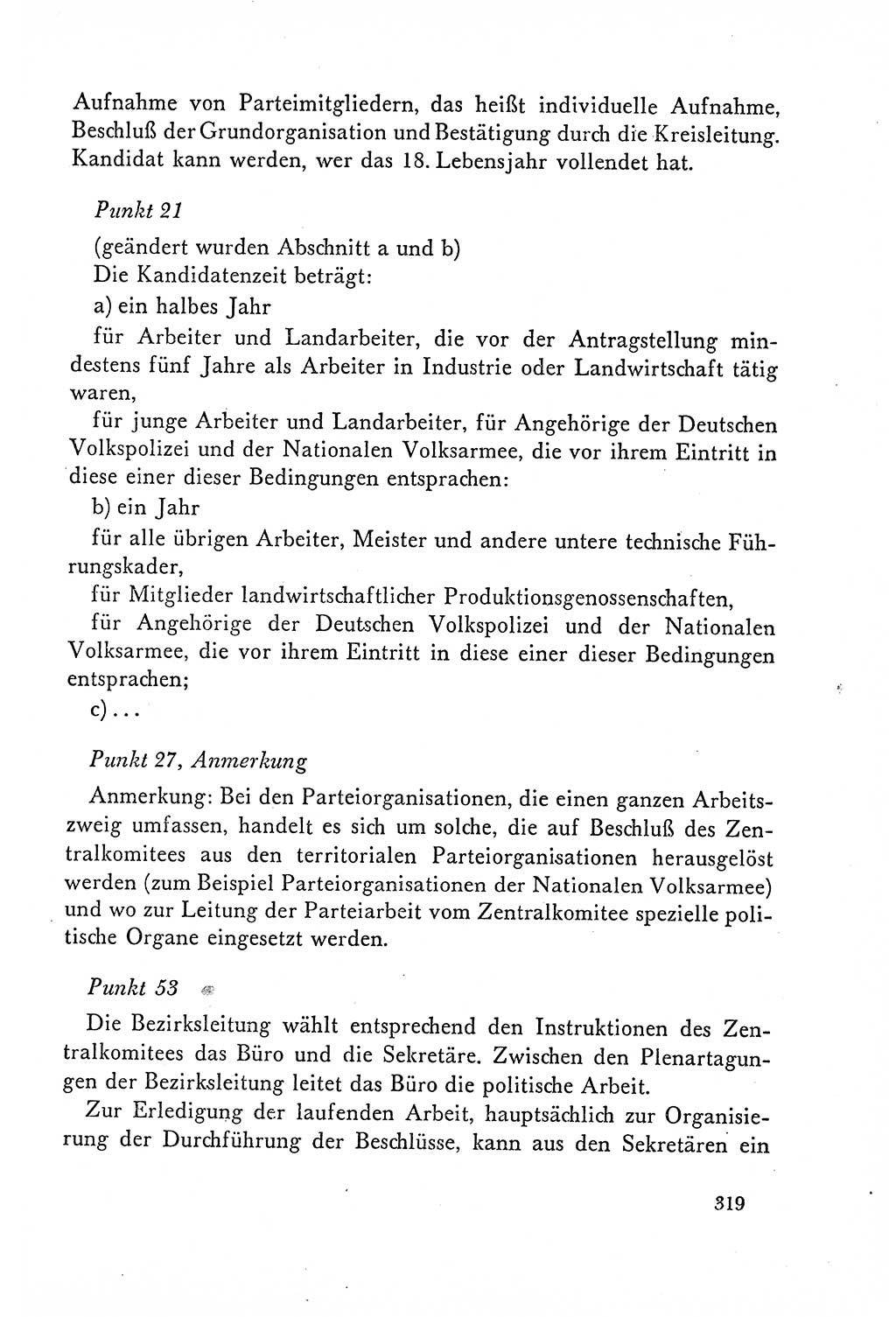 Dokumente der Sozialistischen Einheitspartei Deutschlands (SED) [Deutsche Demokratische Republik (DDR)] 1958-1959, Seite 319 (Dok. SED DDR 1958-1959, S. 319)