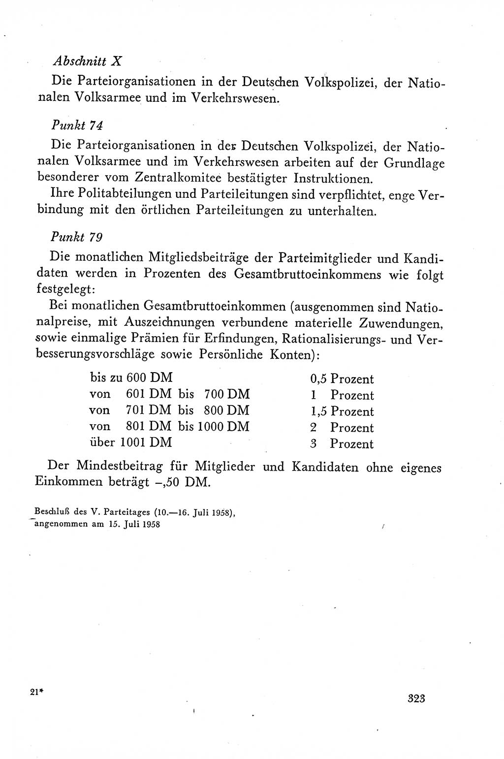 Dokumente der Sozialistischen Einheitspartei Deutschlands (SED) [Deutsche Demokratische Republik (DDR)] 1958-1959, Seite 323 (Dok. SED DDR 1958-1959, S. 323)