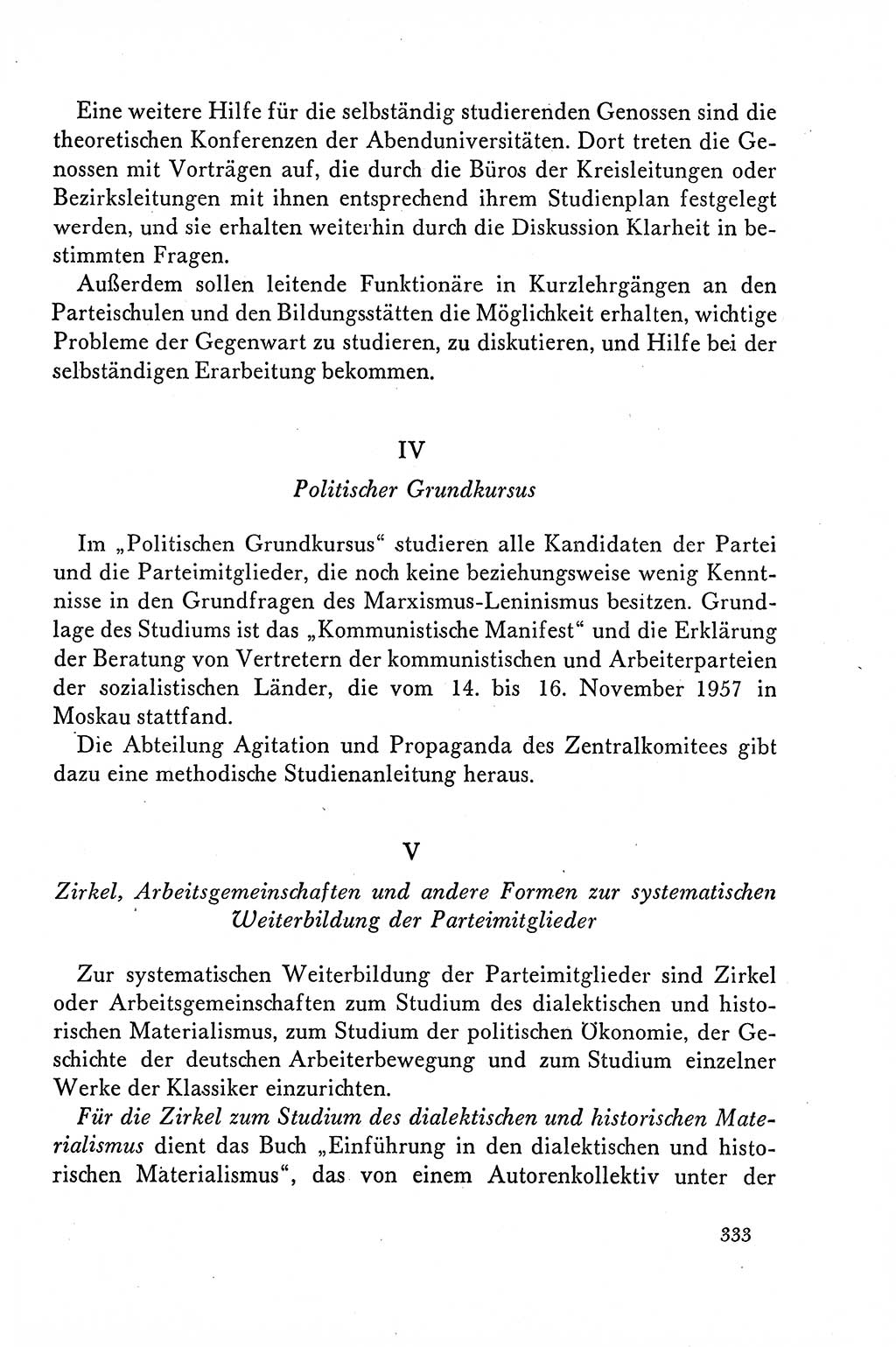 Dokumente der Sozialistischen Einheitspartei Deutschlands (SED) [Deutsche Demokratische Republik (DDR)] 1958-1959, Seite 333 (Dok. SED DDR 1958-1959, S. 333)