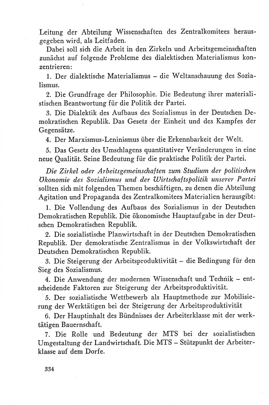 Dokumente der Sozialistischen Einheitspartei Deutschlands (SED) [Deutsche Demokratische Republik (DDR)] 1958-1959, Seite 334 (Dok. SED DDR 1958-1959, S. 334)