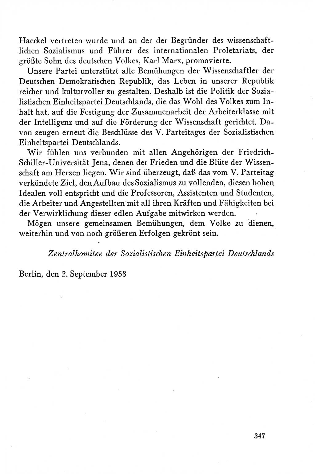 Dokumente der Sozialistischen Einheitspartei Deutschlands (SED) [Deutsche Demokratische Republik (DDR)] 1958-1959, Seite 347 (Dok. SED DDR 1958-1959, S. 347)