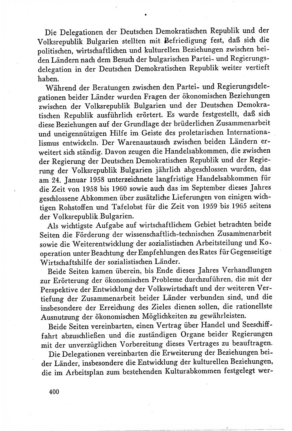 Dokumente der Sozialistischen Einheitspartei Deutschlands (SED) [Deutsche Demokratische Republik (DDR)] 1958-1959, Seite 400 (Dok. SED DDR 1958-1959, S. 400)
