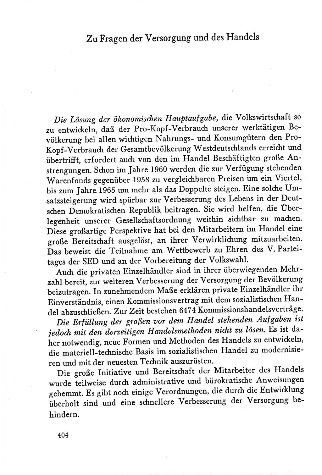 Dokumente der Sozialistischen Einheitspartei Deutschlands (SED) [Deutsche Demokratische Republik (DDR)] 1958-1959, Seite 404 (Dok. SED DDR 1958-1959, S. 404)