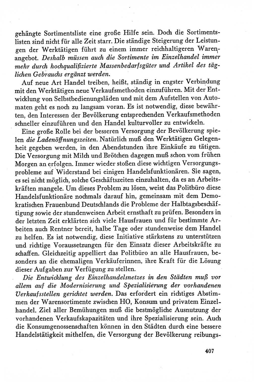 Dokumente der Sozialistischen Einheitspartei Deutschlands (SED) [Deutsche Demokratische Republik (DDR)] 1958-1959, Seite 407 (Dok. SED DDR 1958-1959, S. 407)