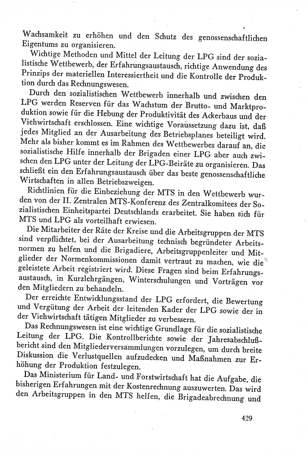 Dokumente der Sozialistischen Einheitspartei Deutschlands (SED) [Deutsche Demokratische Republik (DDR)] 1958-1959, Seite 429 (Dok. SED DDR 1958-1959, S. 429)