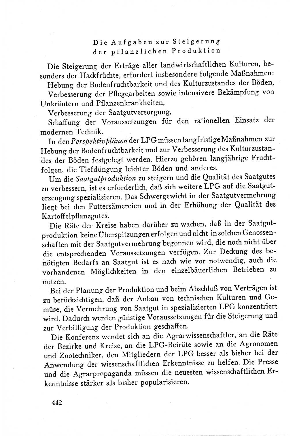 Dokumente der Sozialistischen Einheitspartei Deutschlands (SED) [Deutsche Demokratische Republik (DDR)] 1958-1959, Seite 442 (Dok. SED DDR 1958-1959, S. 442)
