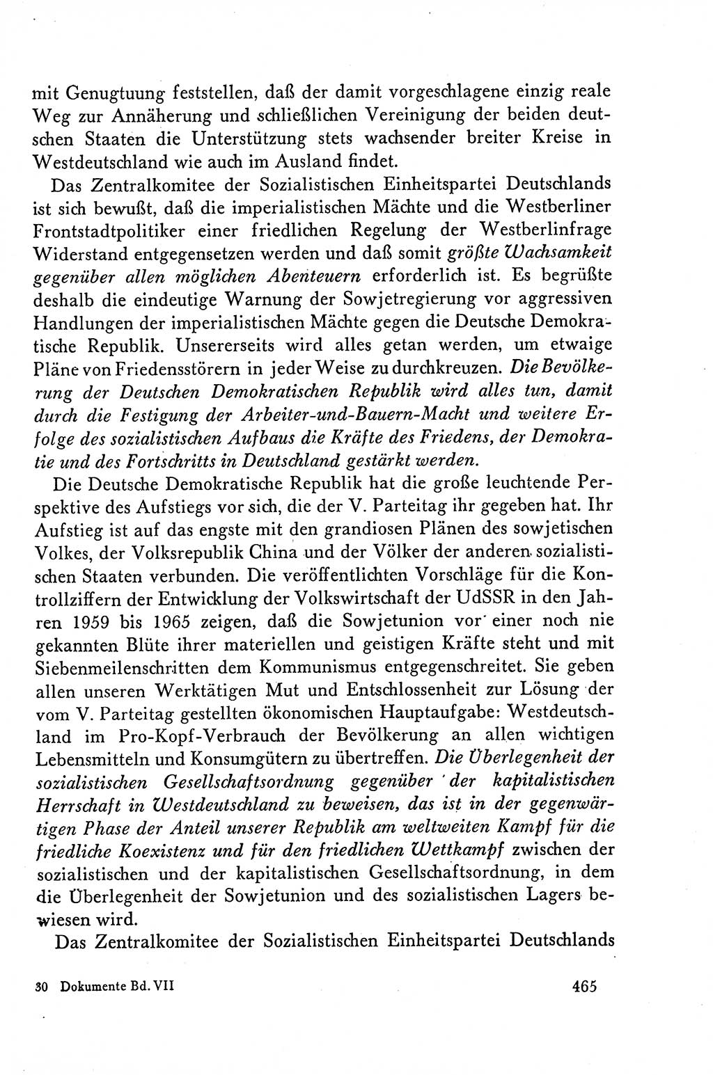 Dokumente der Sozialistischen Einheitspartei Deutschlands (SED) [Deutsche Demokratische Republik (DDR)] 1958-1959, Seite 465 (Dok. SED DDR 1958-1959, S. 465)