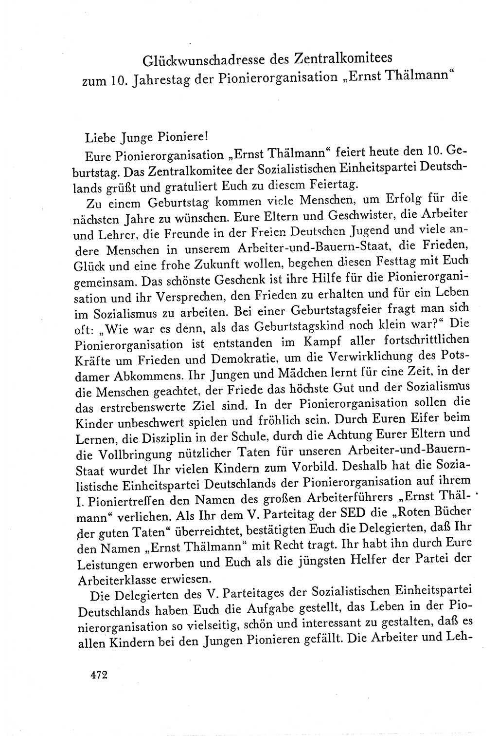 Dokumente der Sozialistischen Einheitspartei Deutschlands (SED) [Deutsche Demokratische Republik (DDR)] 1958-1959, Seite 472 (Dok. SED DDR 1958-1959, S. 472)