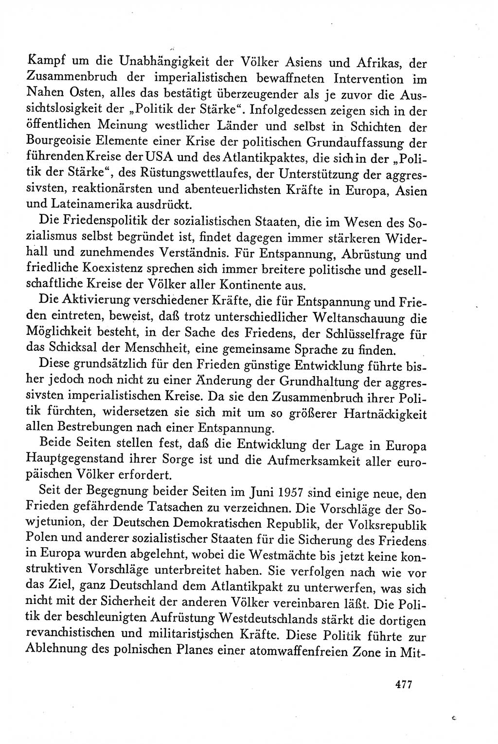 Dokumente der Sozialistischen Einheitspartei Deutschlands (SED) [Deutsche Demokratische Republik (DDR)] 1958-1959, Seite 477 (Dok. SED DDR 1958-1959, S. 477)