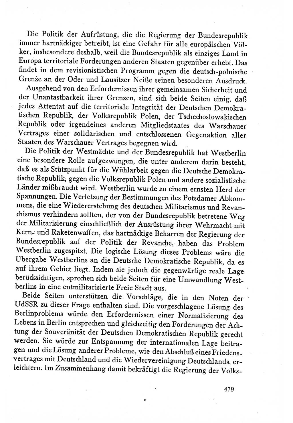 Dokumente der Sozialistischen Einheitspartei Deutschlands (SED) [Deutsche Demokratische Republik (DDR)] 1958-1959, Seite 479 (Dok. SED DDR 1958-1959, S. 479)