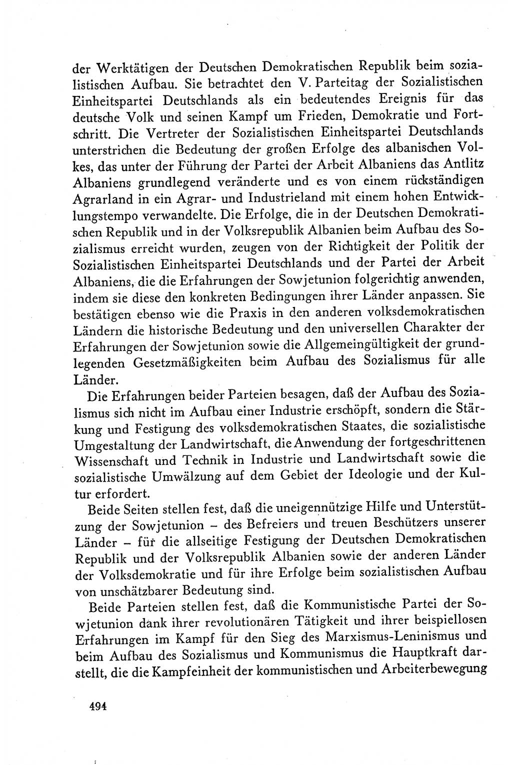 Dokumente der Sozialistischen Einheitspartei Deutschlands (SED) [Deutsche Demokratische Republik (DDR)] 1958-1959, Seite 494 (Dok. SED DDR 1958-1959, S. 494)